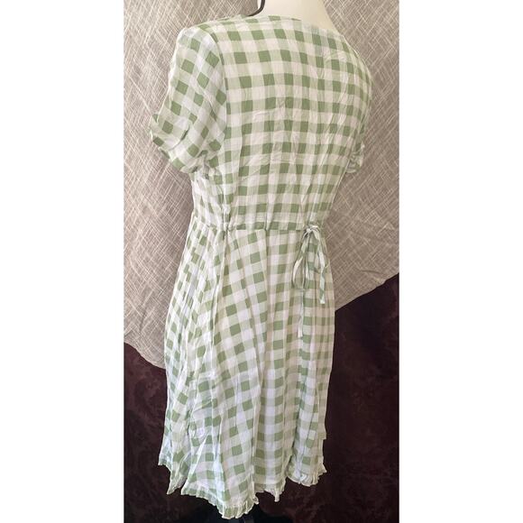 Green & White Gingham, size Small, Forever 21 Dress - Picture 6 of 7